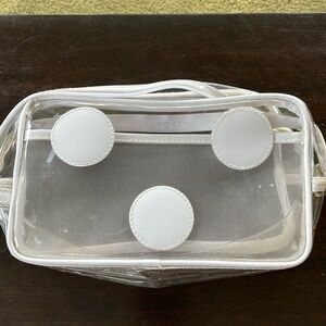 Clear, plastic travel bag. Great for TSA. EUC.